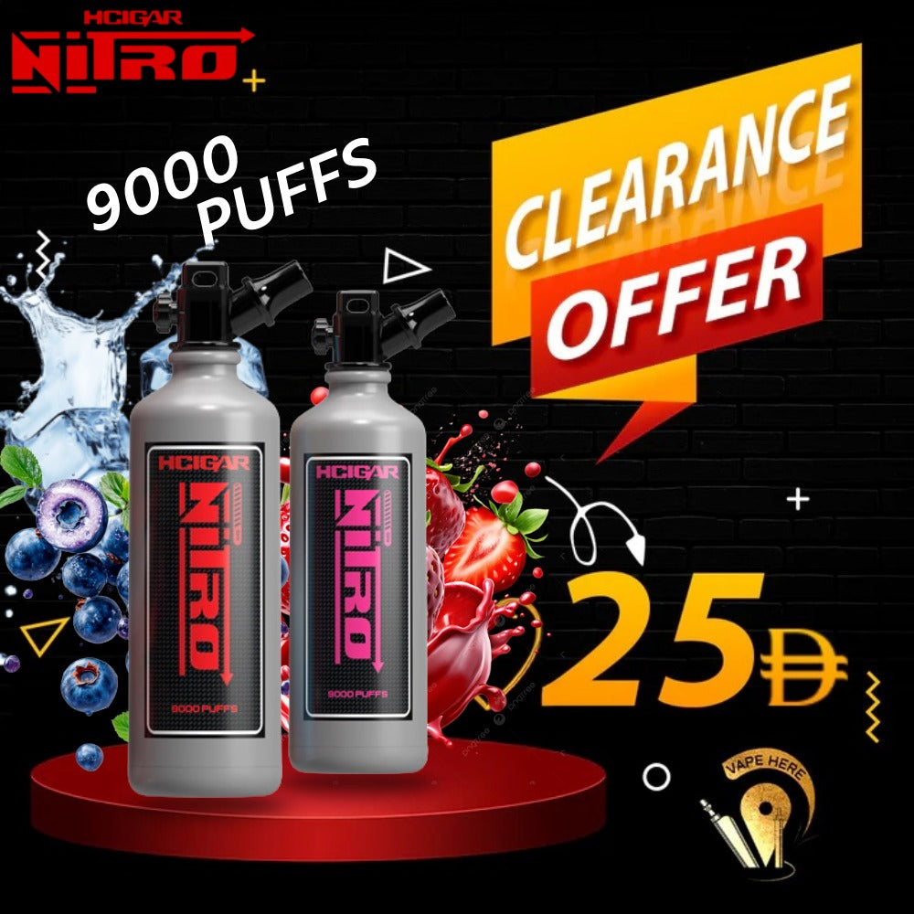 HCIGAR NITRO 9000 PUFFS DISPOSABLE VAPE Sharjah, UAE