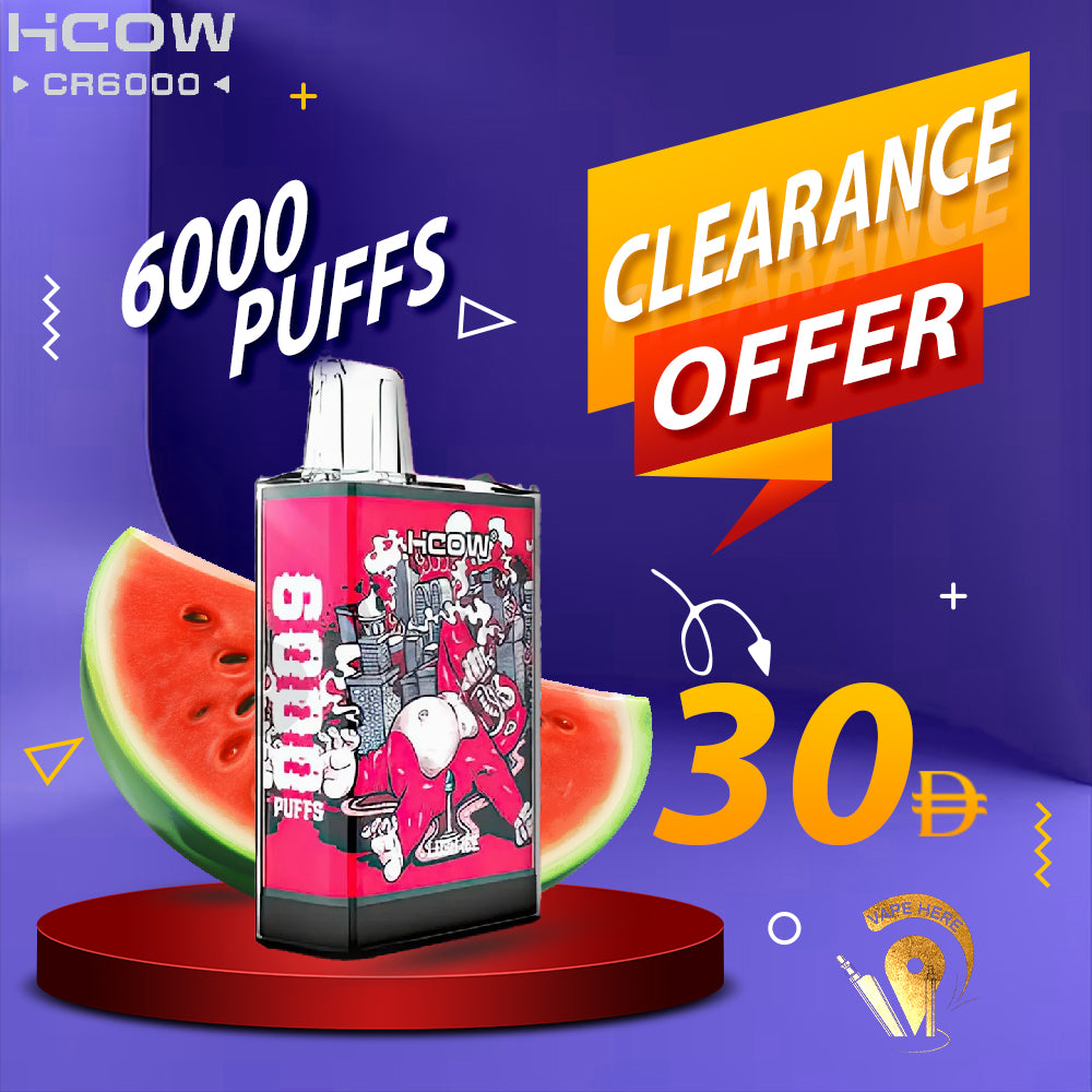 HCOW CR6000 Disposable Vape – 6000 Puffs UAE SHARJAH