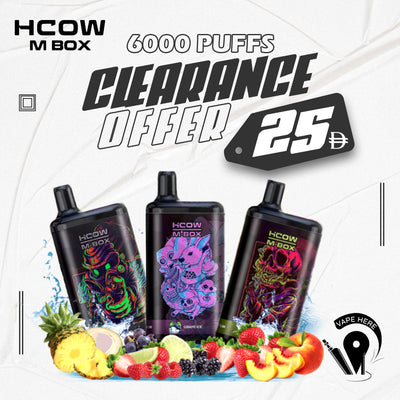 HCOW M-Box Disposable Vape 6000 Puffs UAE Abu Dhabi