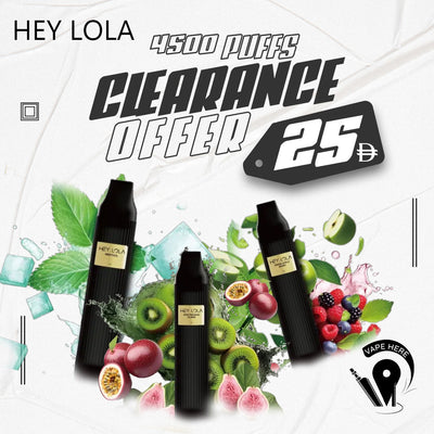 HEY LOLA 4500 PUFFS DISPOSABLE VAPE UAE Abu Dhabi