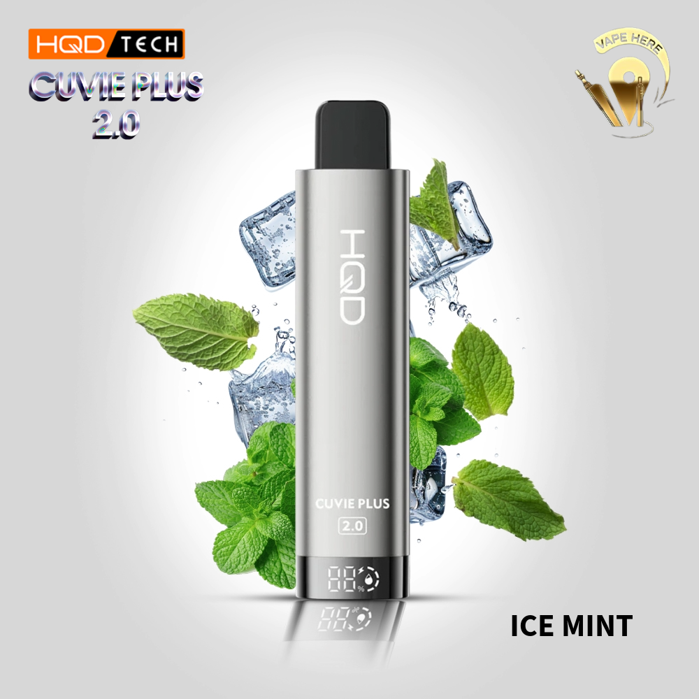 HQD CUVIE PLUS 2.0 DISPOSABLE VAPE 9K PUFFS Ice Mint UAE Al Ain