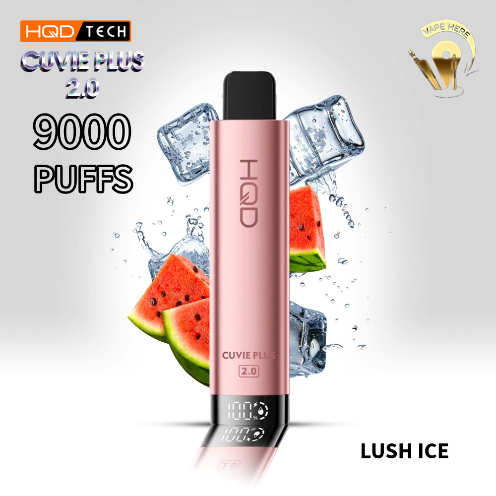 HQD CUVIE PLUS 2.0 DISPOSABLE VAPE 9K PUFFS Lush Ice UAE Ras Al Khaimah