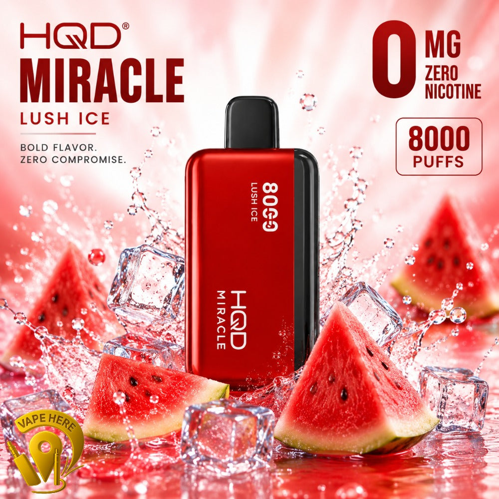 HQD Miracle 8000 Puffs Zero Nicotine Disposable Vape (0mg) #