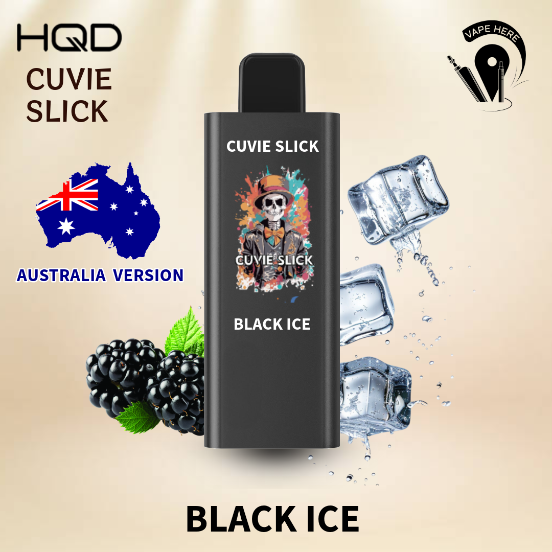 HQD 6000 Puffs Australian Version - Non-Rechargeable Disposable Vape Black Ice UAE Ajman