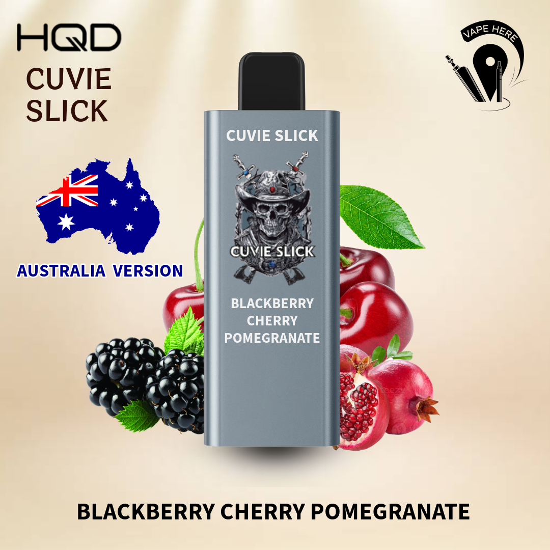 HQD 6000 Puffs Australian Version - Non-Rechargeable Disposable Vape Blackberry Cherry Pomegranate UAE Ras Al Khaimah