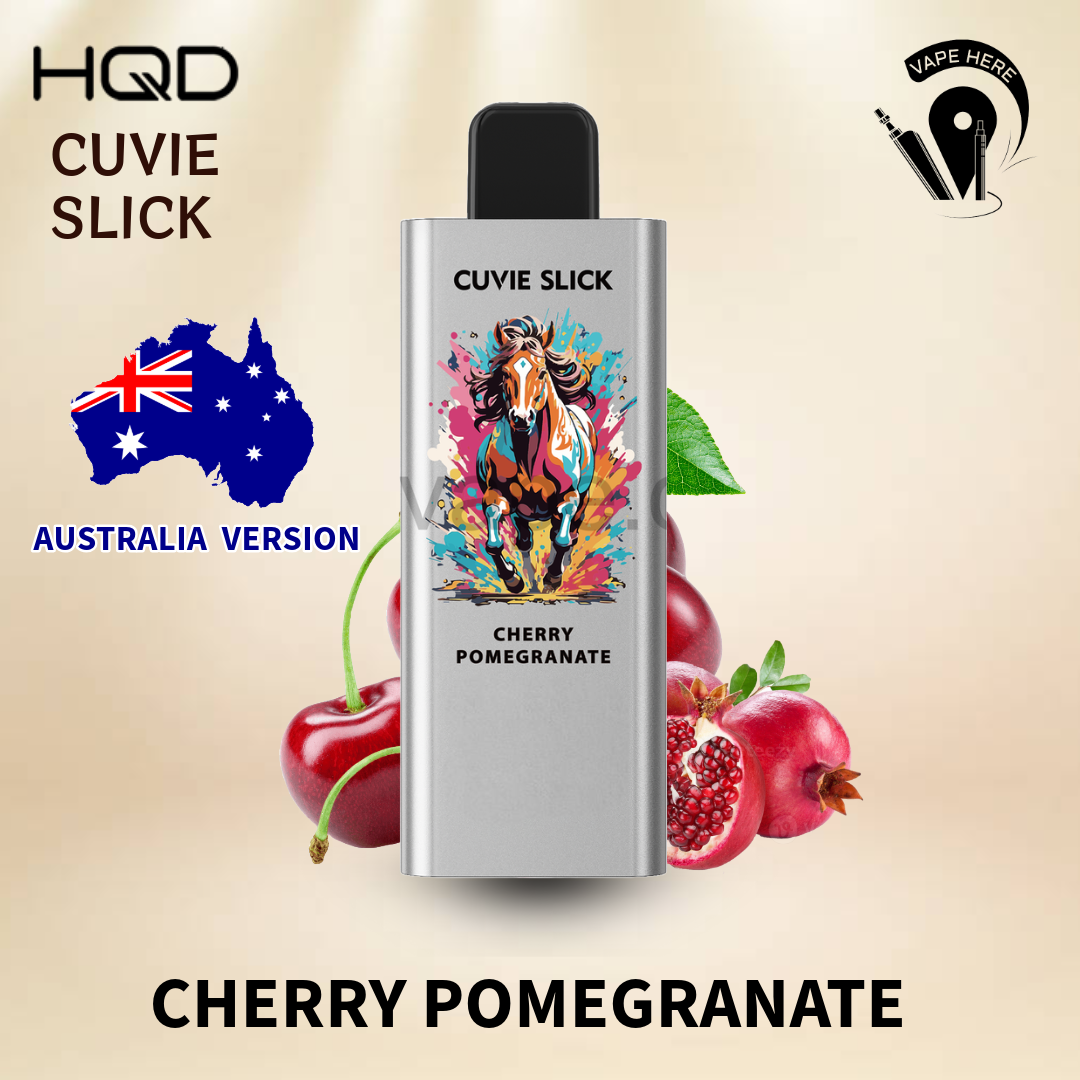 HQD 6000 Puffs Australian Version - Non-Rechargeable Disposable Vape Cherry Pomegranate UAE Al Ain