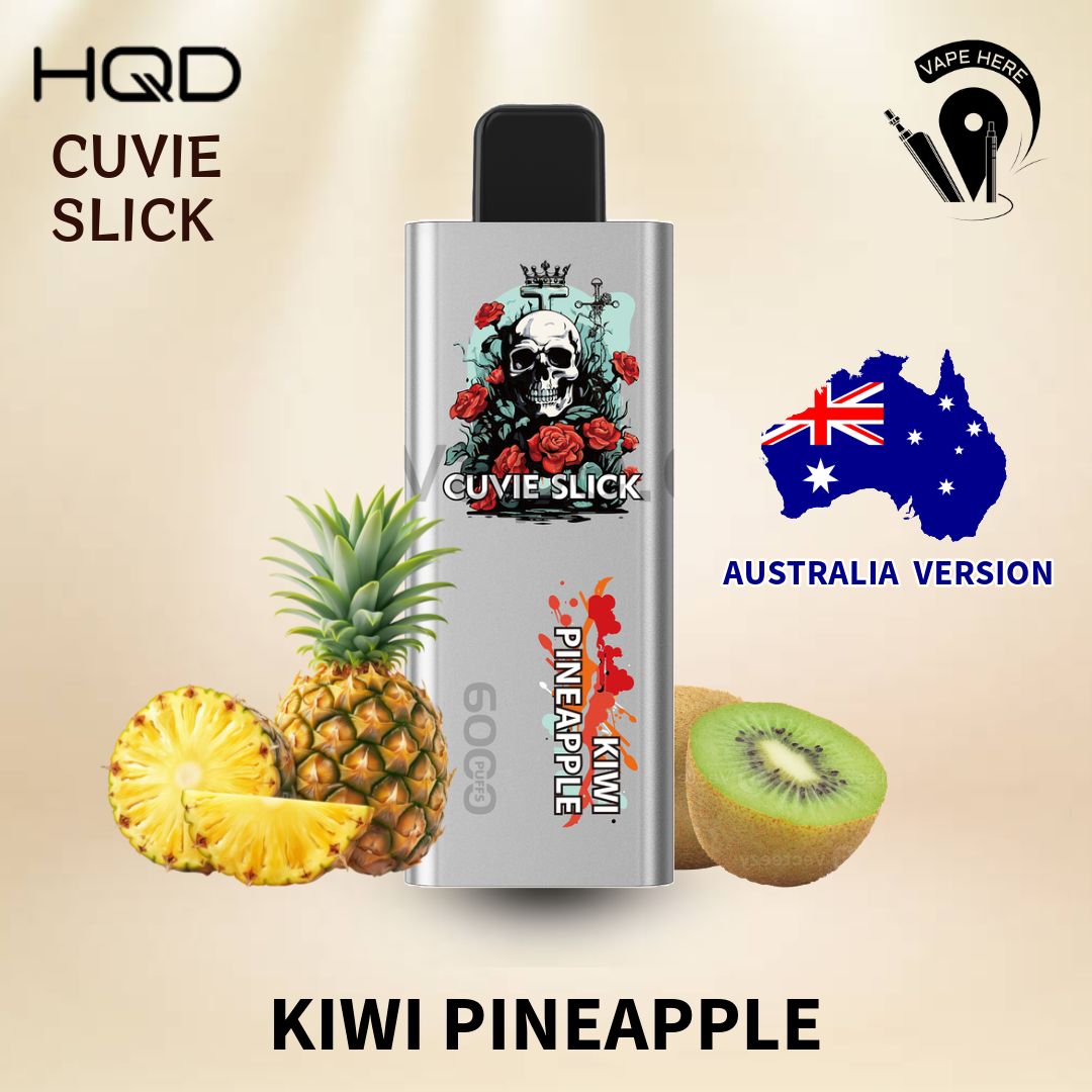 HQD 6000 Puffs Australian Version - Non-Rechargeable Disposable Vape Kiwi Pineapple UAE Al Ain