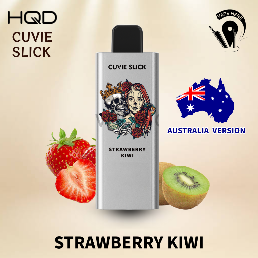 HQD 6000 Puffs Australian Version - Non-Rechargeable Disposable Vape Strawberry Kiwi UAE Umm Al Quwain