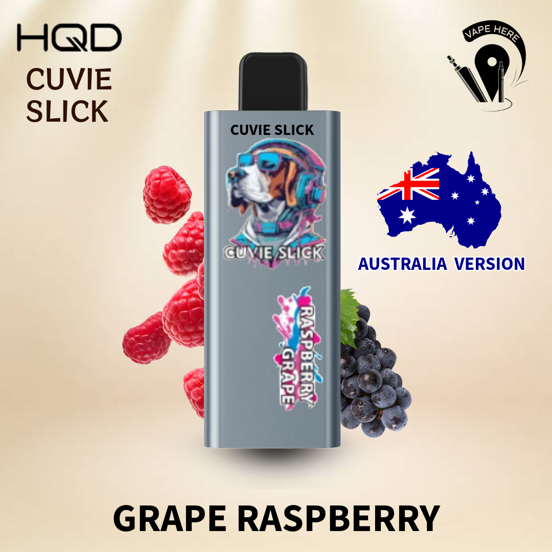 HQD 6000 Puffs Australian Version - Non-Rechargeable Disposable Vape Grape Raspberry UAE Ajman