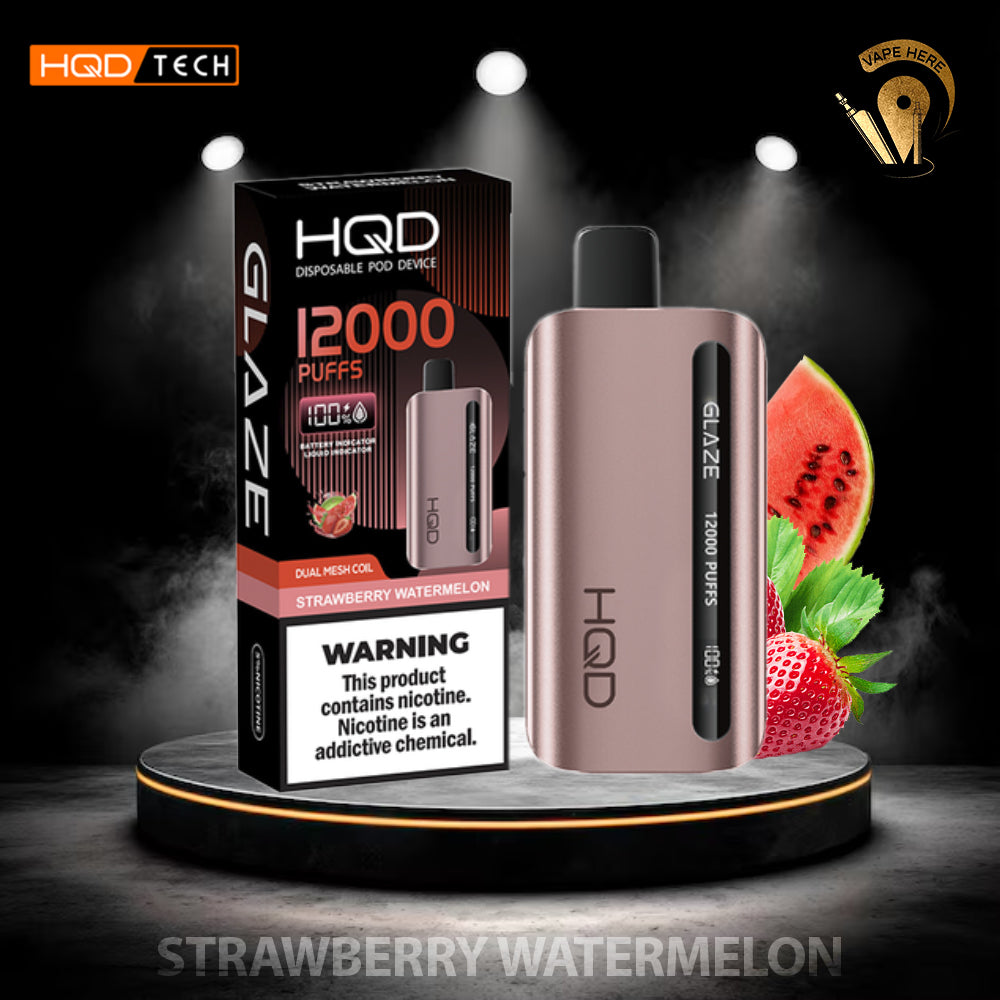 HQD CUVIE GLAZE 12000 PUFFS DISPOSABLE VAPE | Buy HQD Vape Dubai & UAE |  Vape Here Store