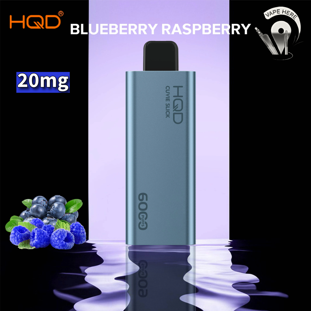 HQD CUVIE SLICK 6000 PUFFS DISPOSABLE VAPE Blueberry Raspberry UAE Umm Al Quwain