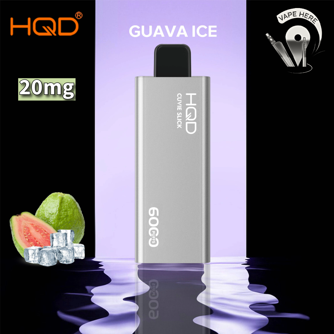 HQD CUVIE SLICK 6000 PUFFS DISPOSABLE VAPE Guava Ice UAE Ajman