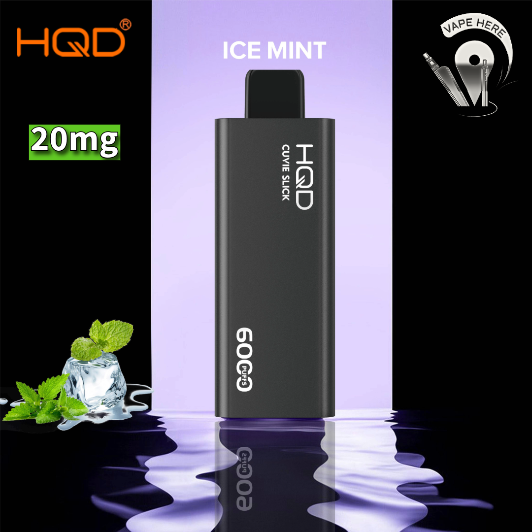 HQD CUVIE SLICK 6000 PUFFS DISPOSABLE VAPE Ice Mint UAE Al Ain