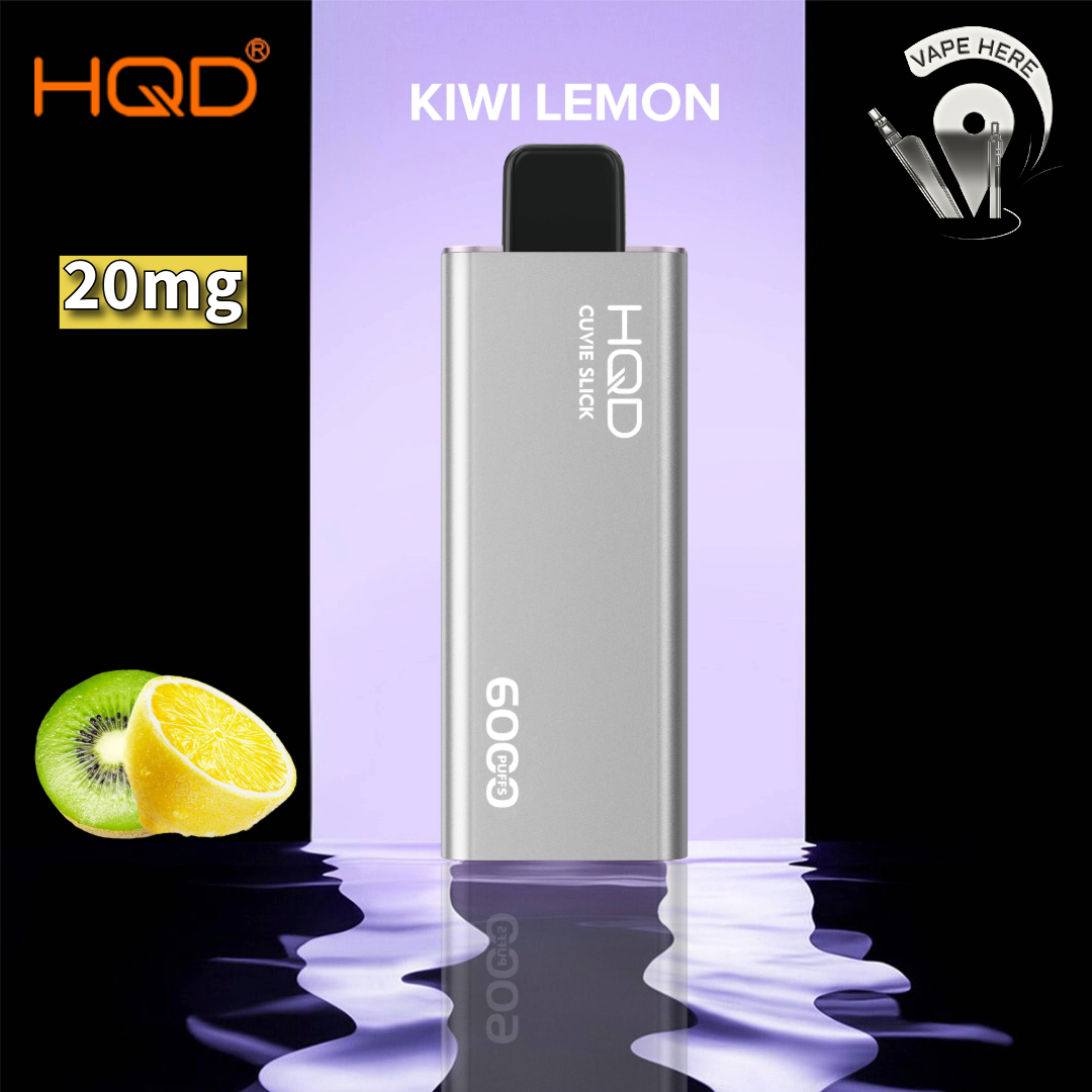 HQD CUVIE SLICK 6000 PUFFS DISPOSABLE VAPE Kiwi Lemon UAE Ajman