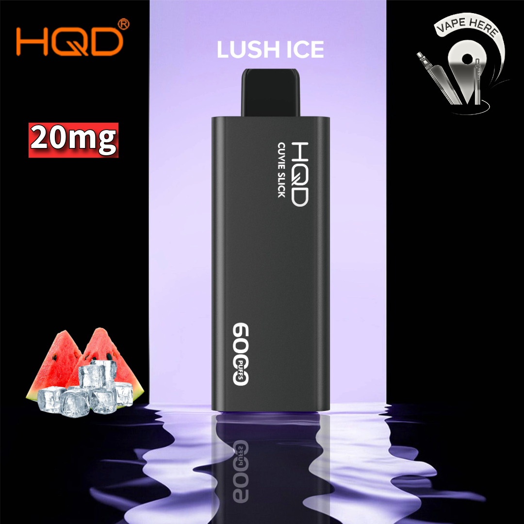 HQD CUVIE SLICK 6000 PUFFS DISPOSABLE VAPE Lush Ice UAE Dubai