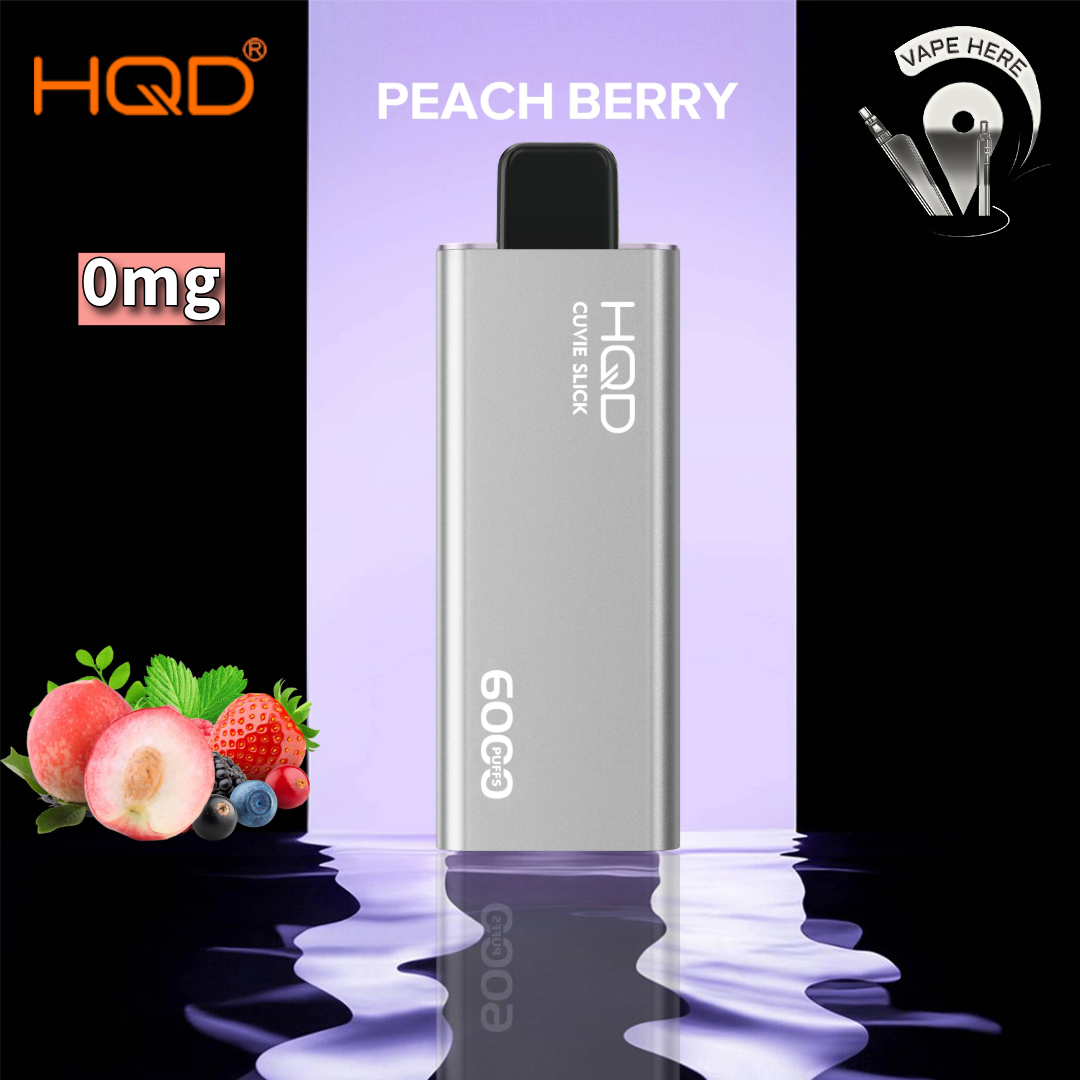 HQD CUVIE SLICK 6000 PUFFS DISPOSABLE VAPE Peach Berry UAE Al Ain