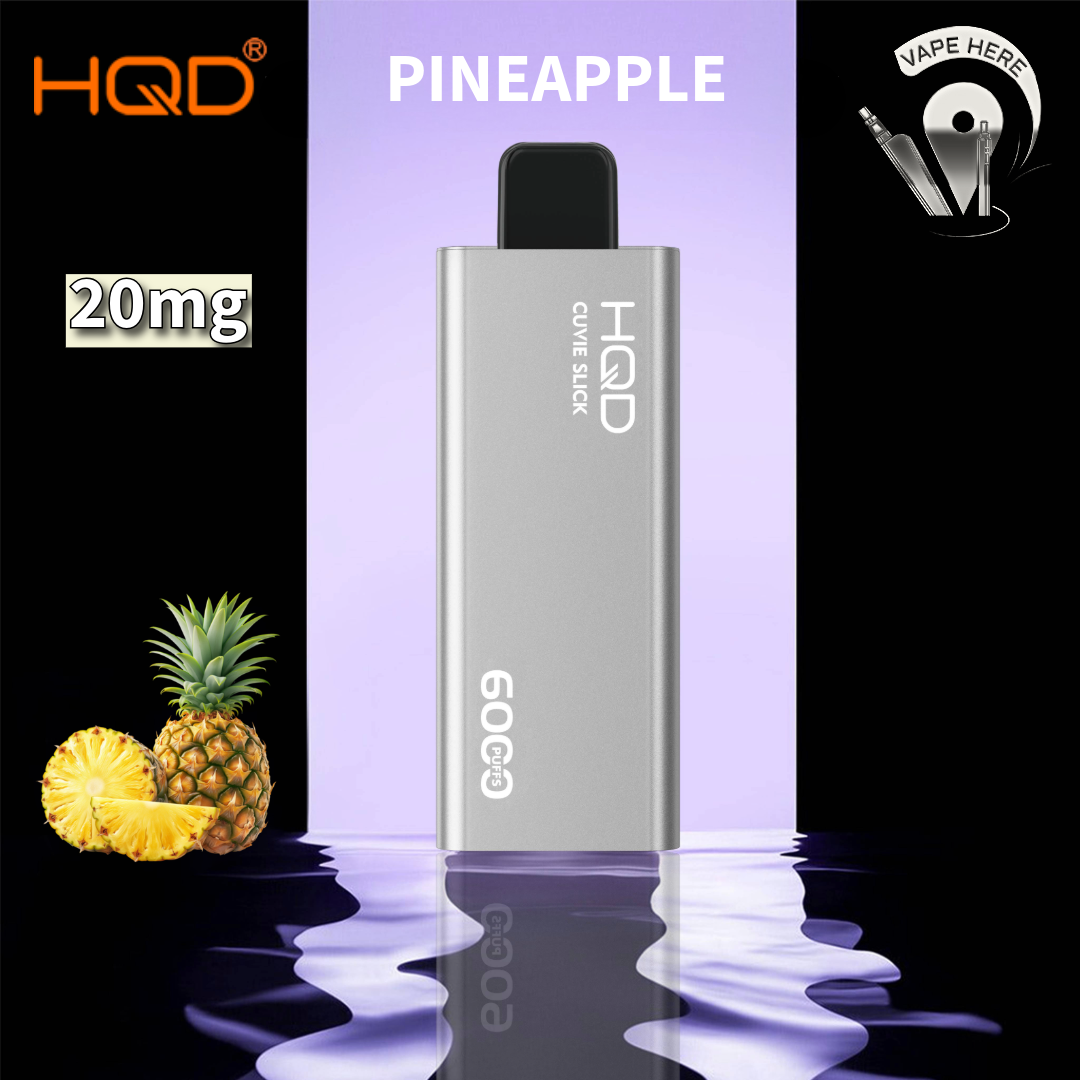 HQD CUVIE SLICK 6000 PUFFS DISPOSABLES VAPE Pineapple UAE Al Ain