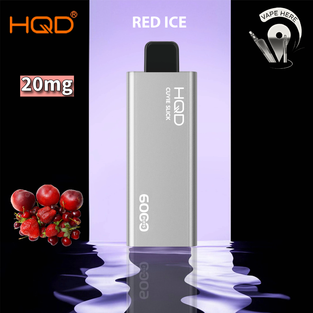HQD CUVIE SLICK 6000 PUFFS DISPOSABLE VAPE Red Ice UAE Al Ain