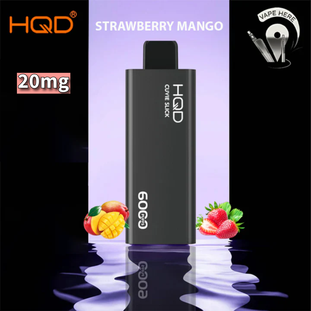 HQD CUVIE SLICK 6000 PUFFS DISPOSABLE VAPE Strawberry Mango UAE Abu Dhabi