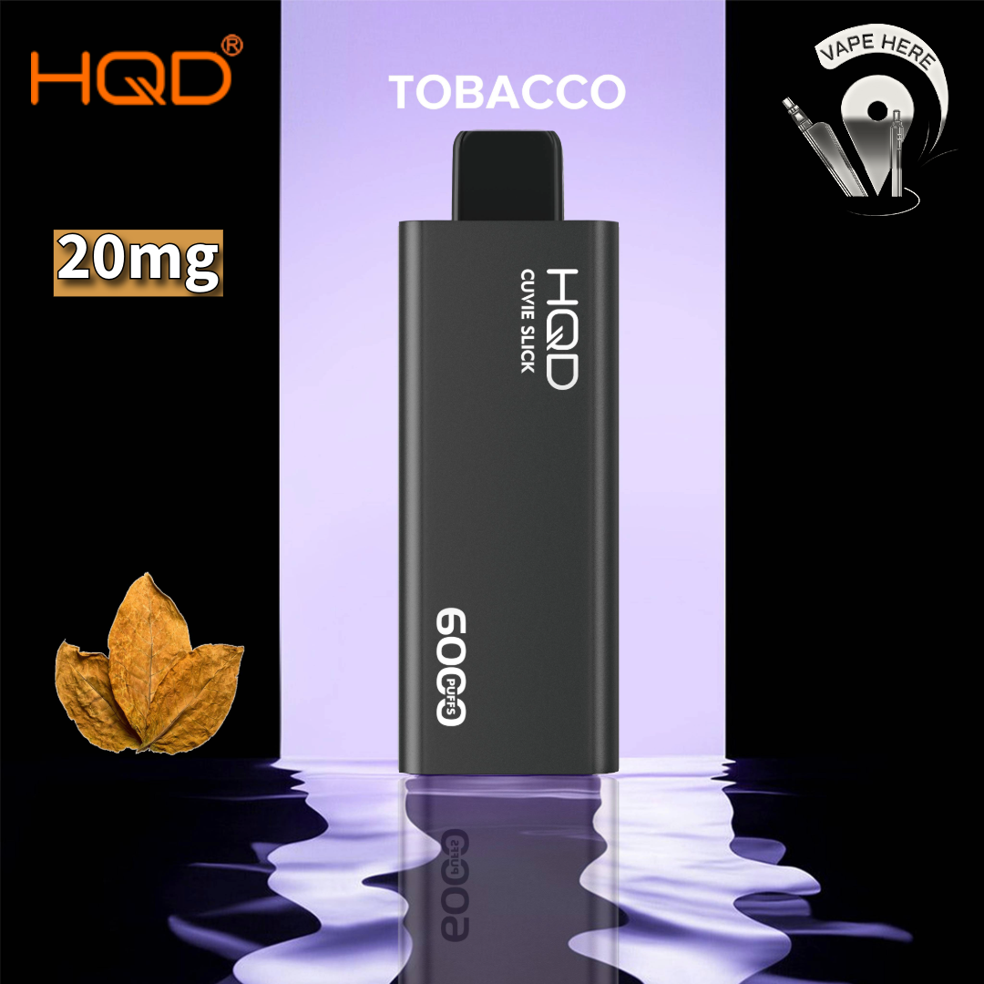HQD CUVIE SLICK 6000 PUFFS DISPOSABLE VAPE Tobacco UAE Dubai