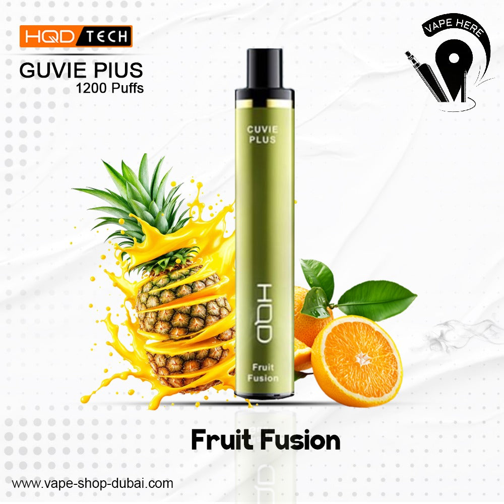 HQD Cuvie Plus Disposable Pods -1200 Puffs Fruit Fusion UAE Dubai