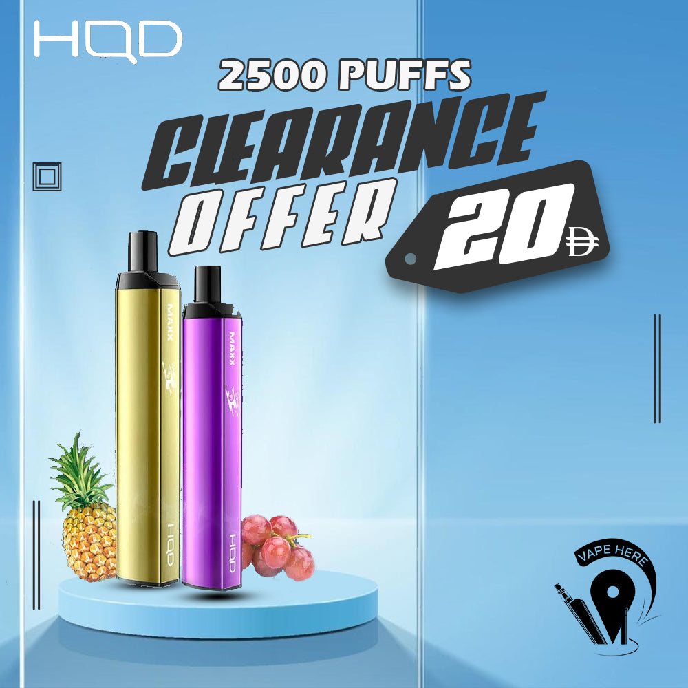 HQD Maxx 2500 Puffs Disposable Vape UAE AJMAN
