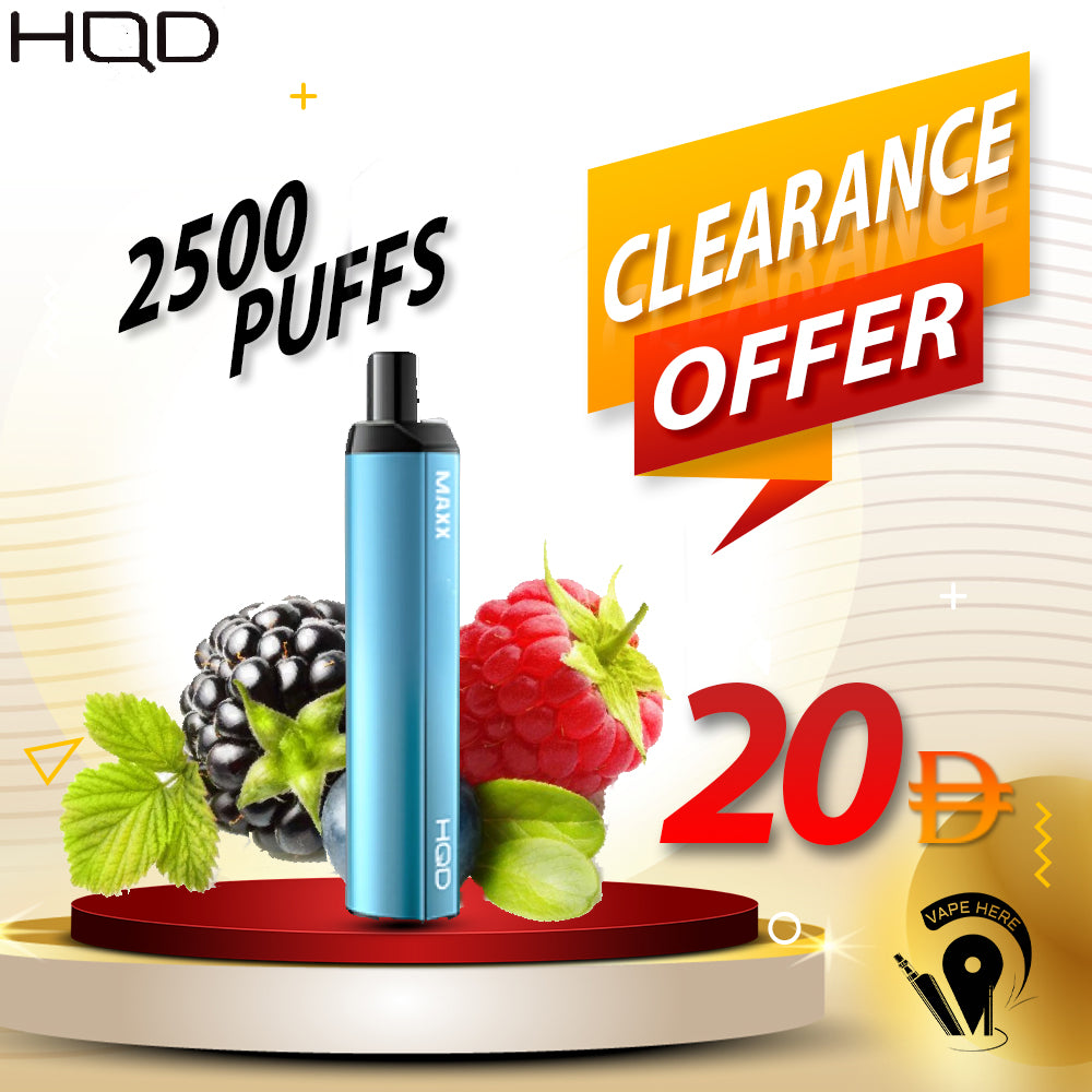HQD Maxx 2500 Puffs Disposable Vape UAE ABU DHABI