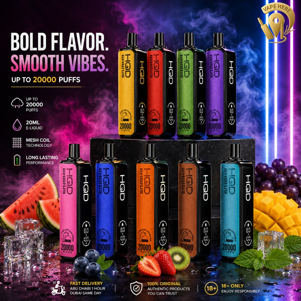 HQD SHISHA 20000 PUFFS - SHISHA DISPOSABLE VAPE 3MG