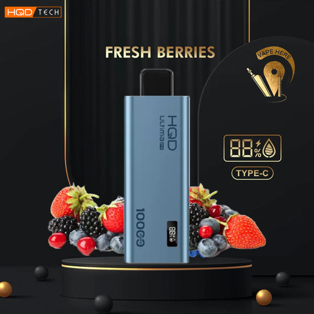 HQD ULTIMA PRO 10000 PUFFS DISPOSABLE VAPE Fresh Berries UAE Sharjah