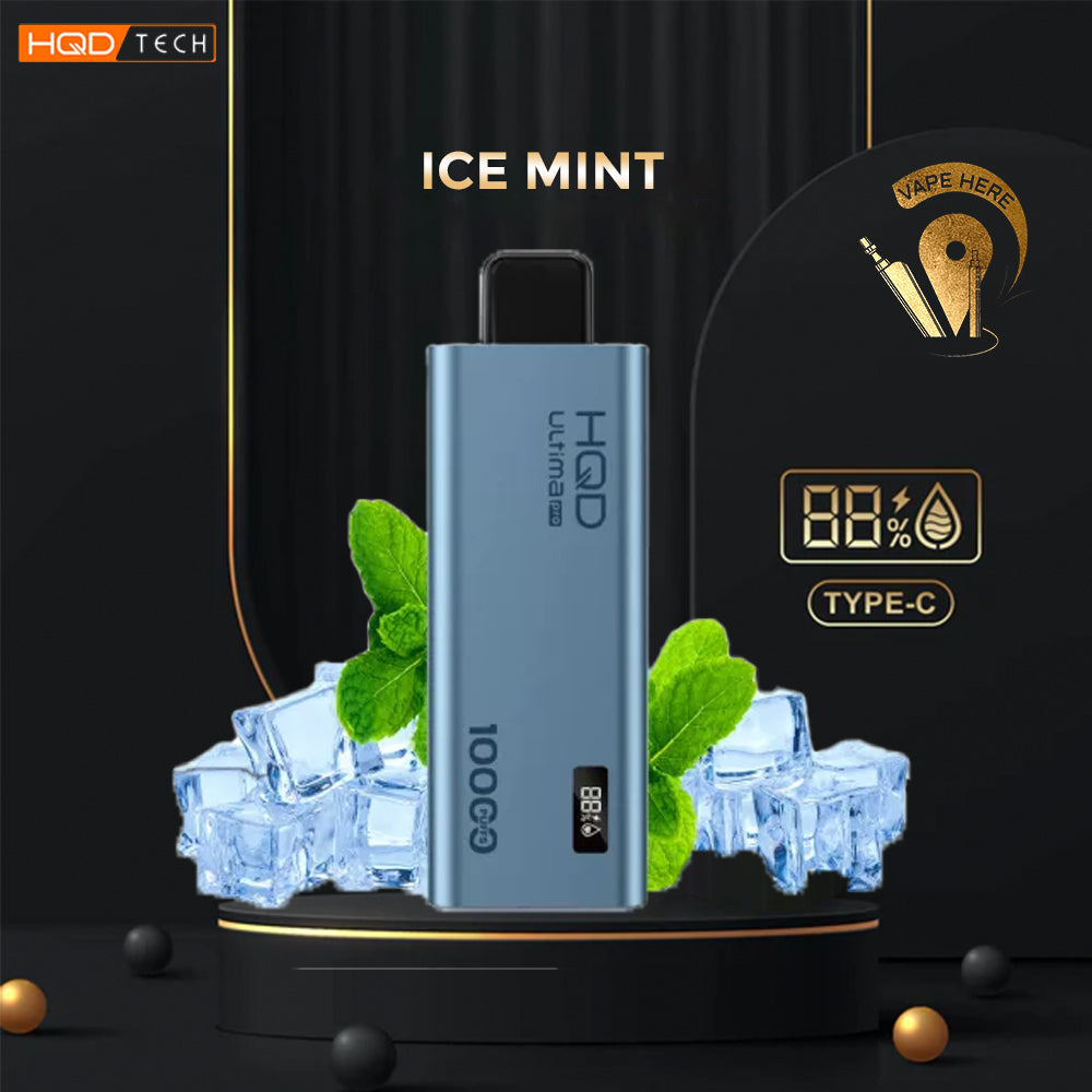 HQD ULTIMA PRO 10000 PUFFS DISPOSABLE VAPE Ice Mint UAE Umm Al Quwain