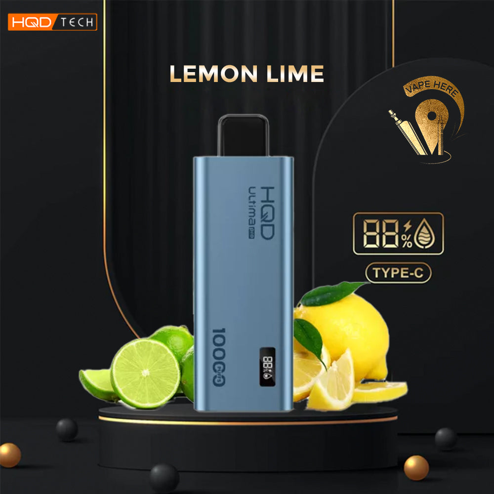 HQD ULTIMA PRO 10000 PUFFS DISPOSABLE VAPE Lemon Lime UAE Umm Al Quwain