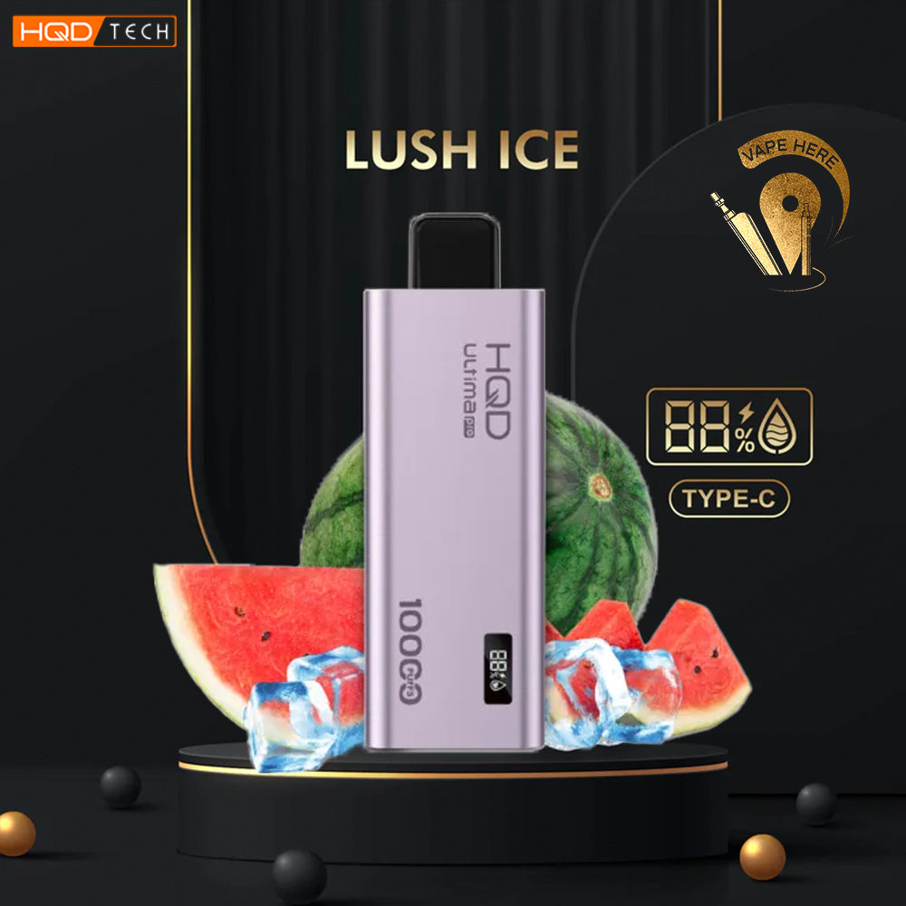 HQD ULTIMA PRO 10000 PUFFS DISPOSABLE VAPE Lush Ice UAE Ras Al Khaimah