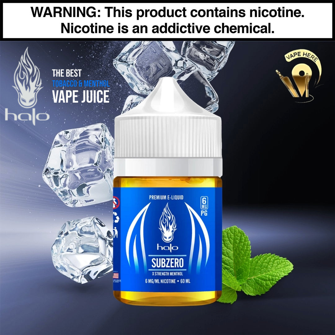 Halo Vape E-Liquid in UAE | Tobacco & Menthol Vape Juice made in USA