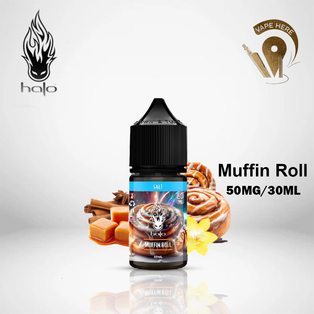 Halo Muffin Roll - 30ml SaltNic 50mg-30ml UAE Ajman