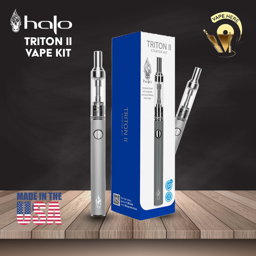 Halo Triton II Starter Kit - Vape Pen Refillable Vaping Device Silver UAE Al Ain