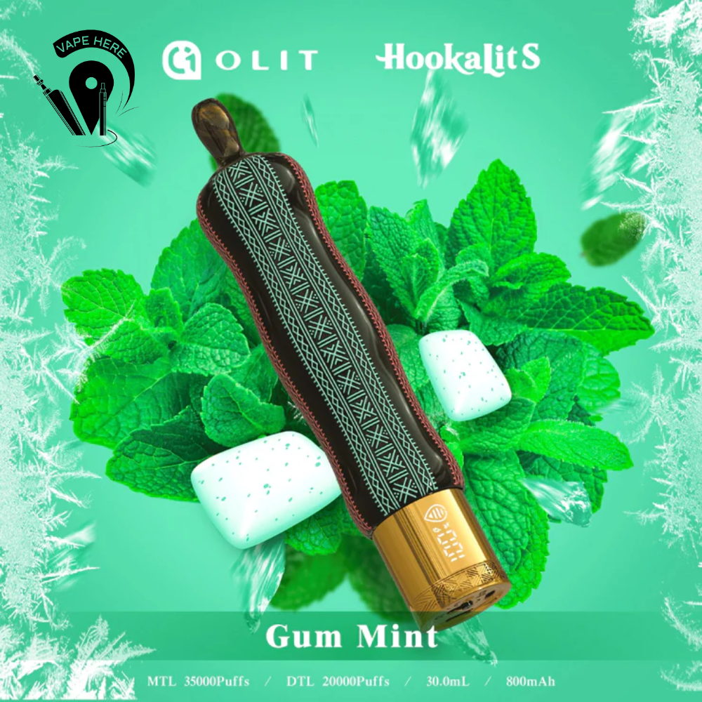Hookalit S Oilt 35K Puffs Disposable Shisha Vape Gum Mint UAE Fujairah