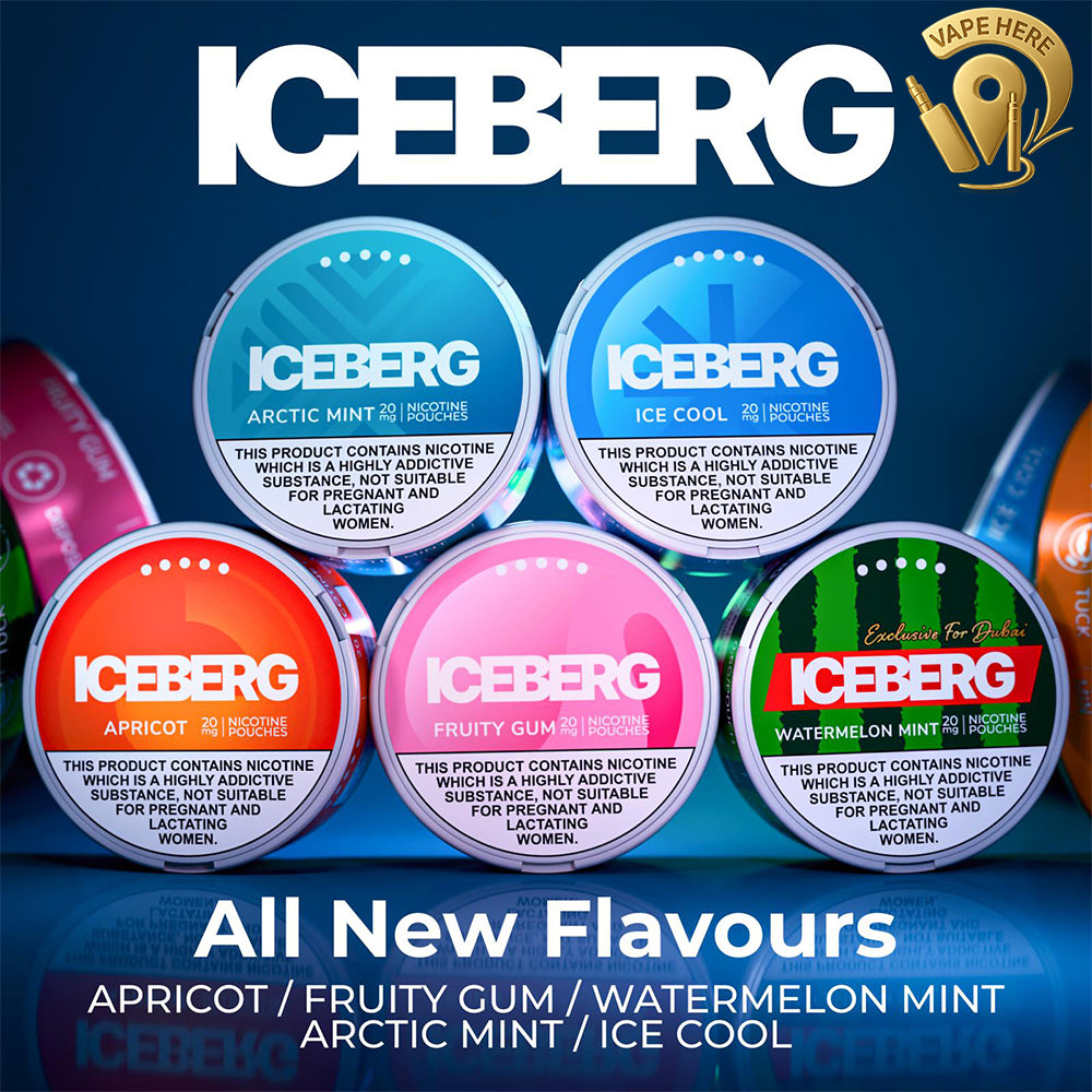 ICEBERG Nicotine Pouches 20mg UAE Dubai & Abu Dhabi | Vape Here Store | Vape Here Store ICEBERG Nicotine Pouches 20mg UAE Dubai & Abu Dhabi | Vape Here Store | Vape Here Store