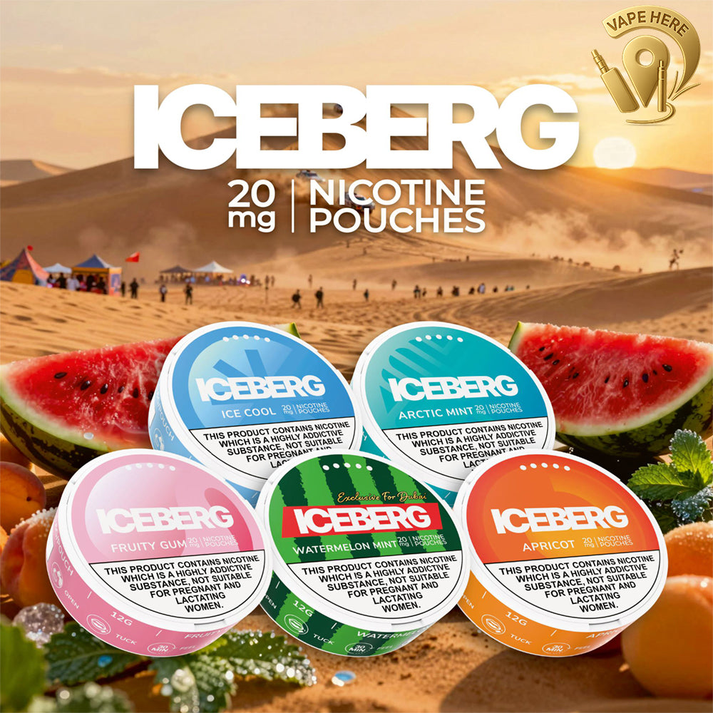 ICEBERG Nicotine Pouches 20mg UAE Dubai & Abu Dhabi | Vape Here Store | Vape  Here Store