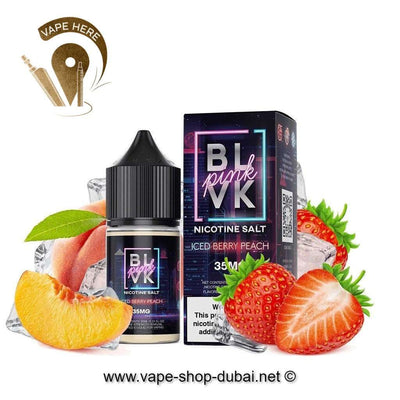 BLVK ICED BERRY PEACH SaltNic 30ml - BLVK PINK SERIES - Vape Here Store