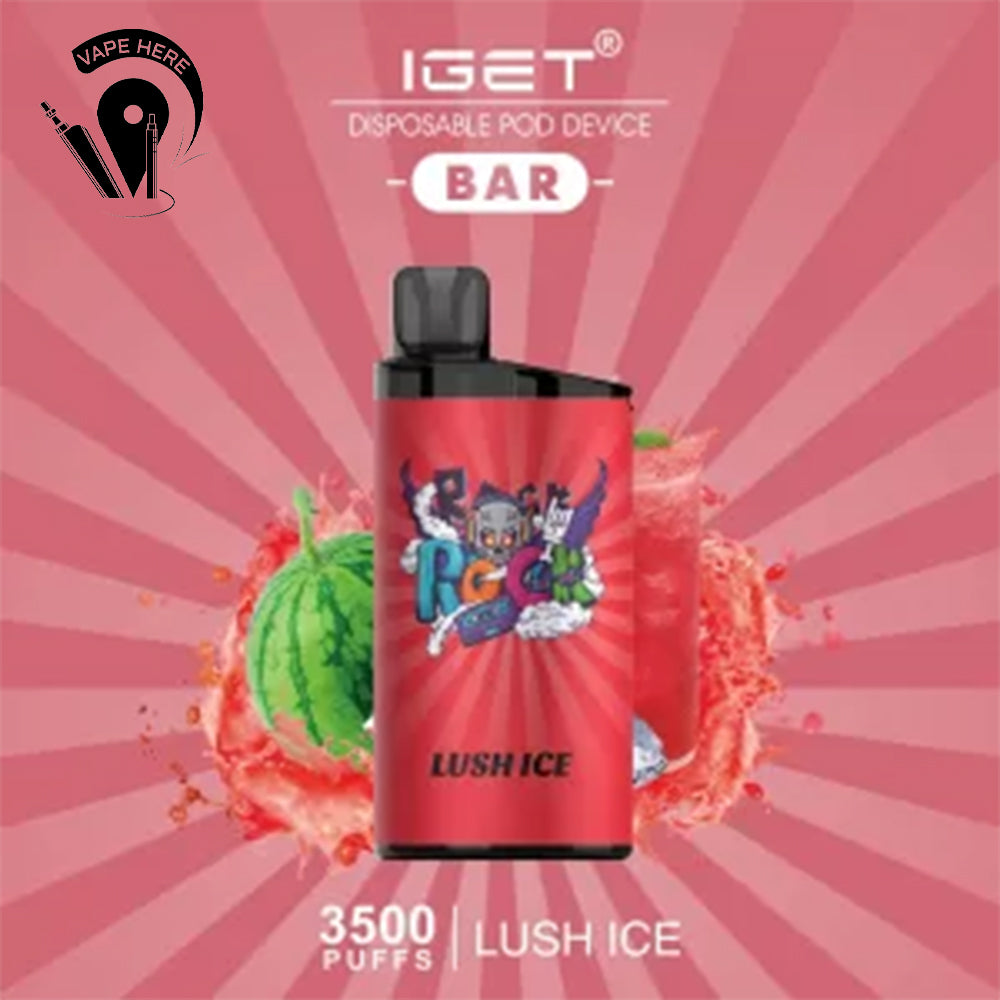 IGET BAR DISPOSABLE VAPE (3500 PUFFS) Lush Ice UAE Al Ain