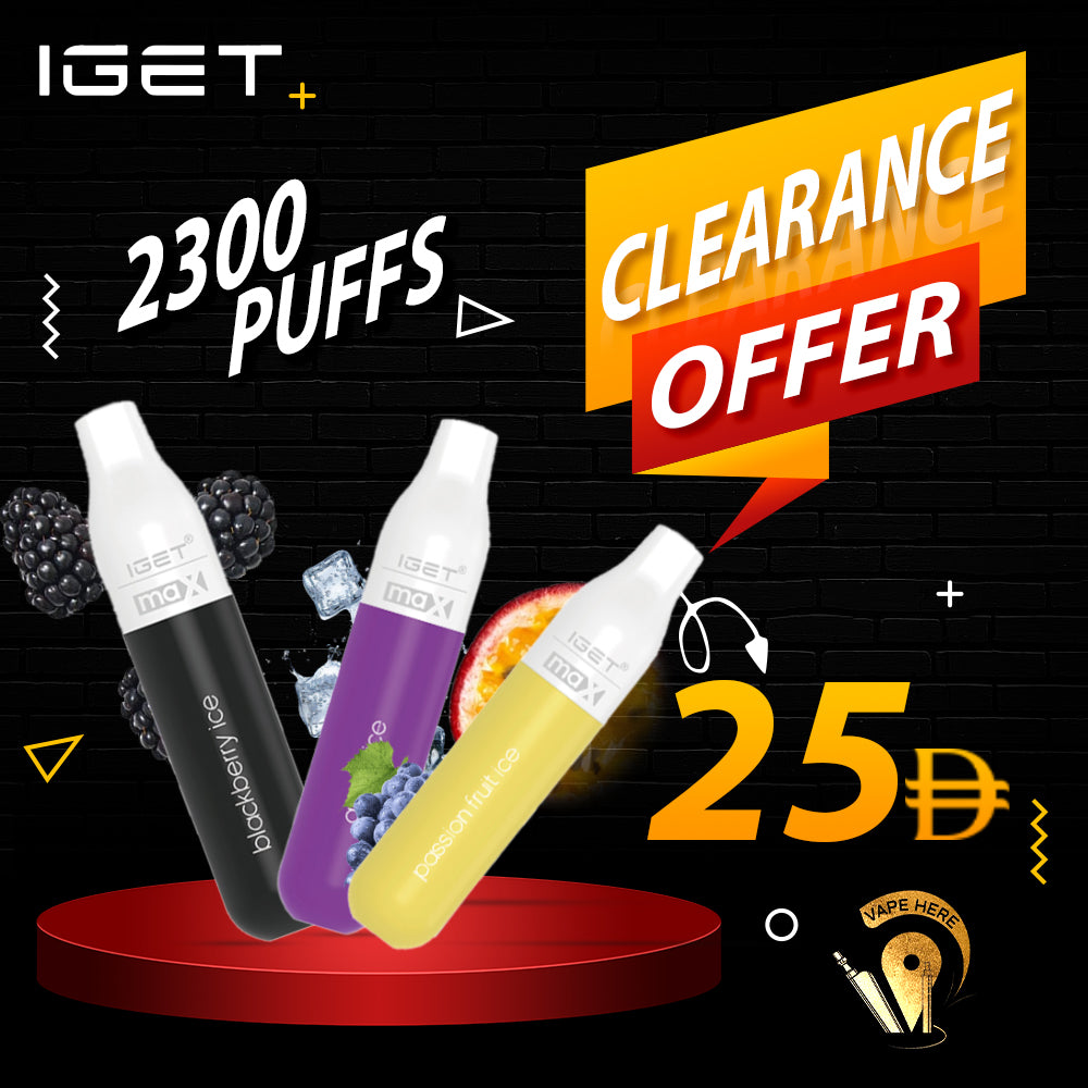 IGET MAX Disposable Pod Device (2300 PUFFS)
 UAE Dubai