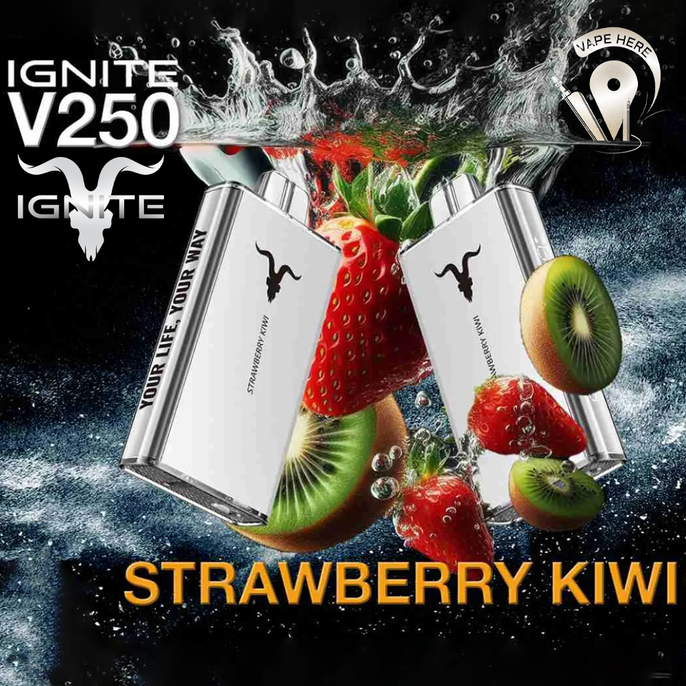 IGNITE V250 Disposable Vape 25K PUFFS Strawberry Kiwi