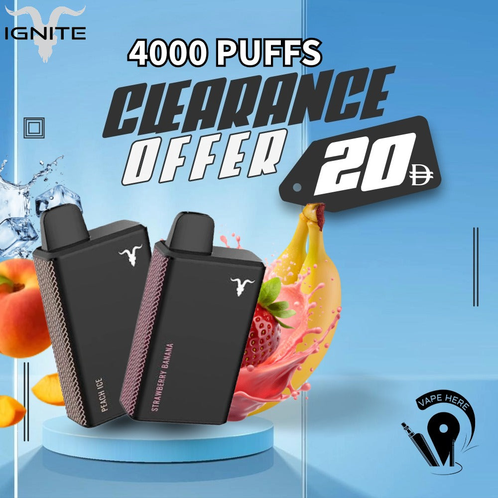 IGNITE 4000 Puffs V40 Disposable Vape  Dubai, UAE