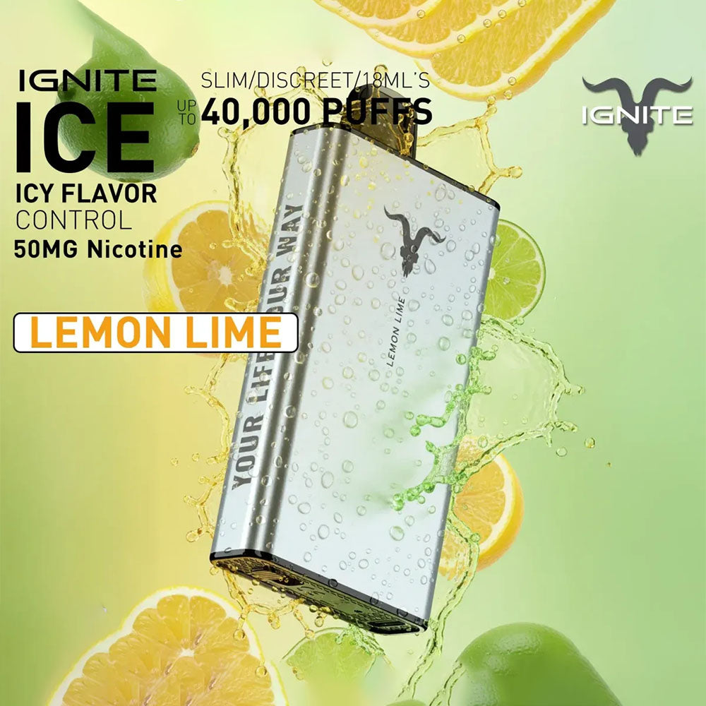 IGNITE ICE Disposable 40K Puffs Lemon Lime UAE Ajman