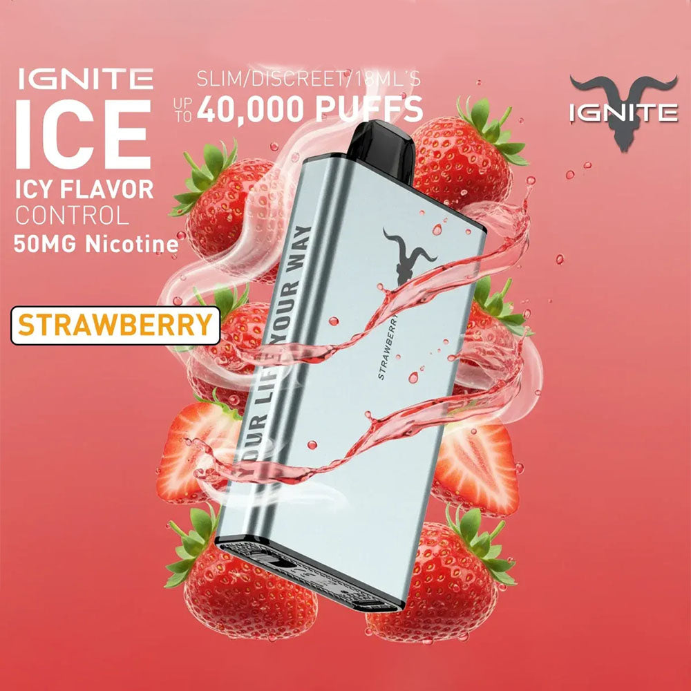 IGNITE ICE Disposable 40K Puffs Strawberry UAE Al Ain