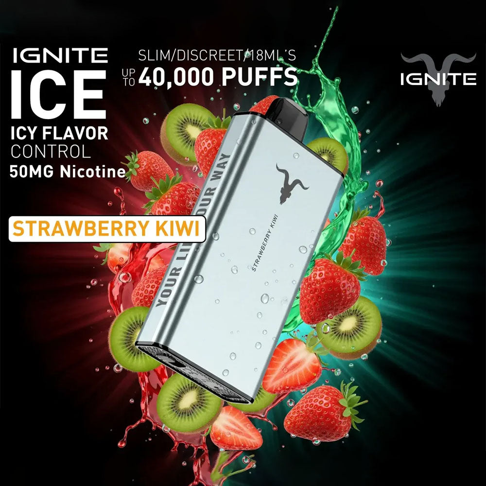 IGNITE ICE Disposable 40K Puffs Strawberry Kiwi UAE Dubai