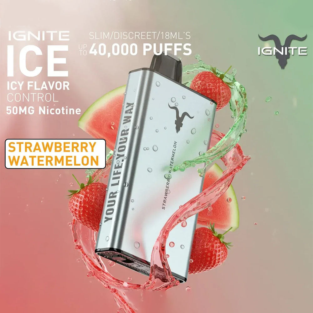 IGNITE ICE Disposable 40K Puffs Strawberry Watermelon UAE Abu Dhabi