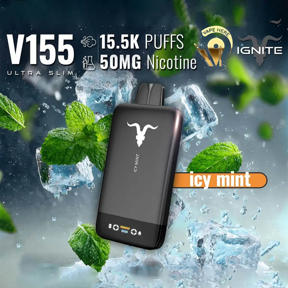 IGNITE V155 Disposable Vape 15500 PUFFS UAE Icy Mint Al Ain