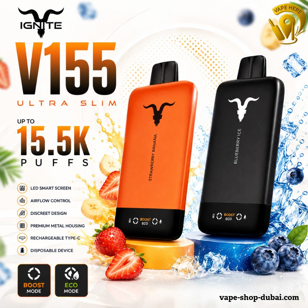 IGNITE V155 Disposable Vape 15500 PUFFS Dubai, UAE