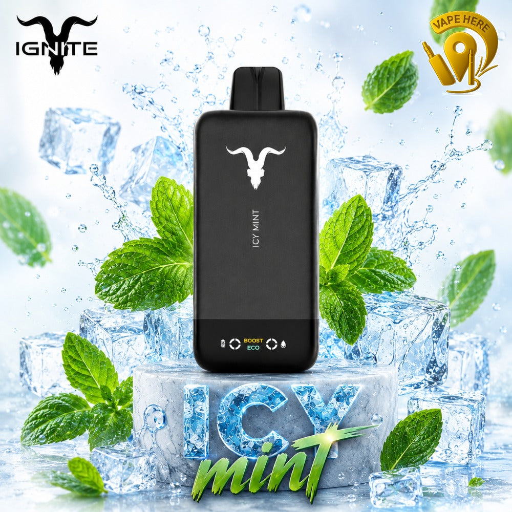 IGNITE V155 Disposable Vape 15500 PUFFS Icy Mint Abu Dhabi, UAE